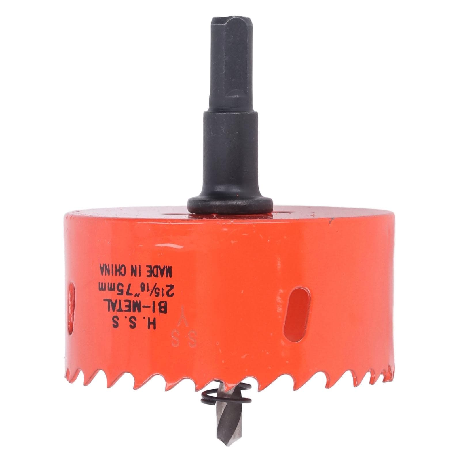Hole Saw Bi Metal High Speed Steel Drill Bit Cutting Tool with Arbor for Wood PVC 75mm 2.95in