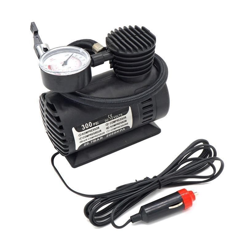 Mini Air Compressor Pump Tire Inflator Fast Inflation Car Motorcycle Kayak Bicycle Black black