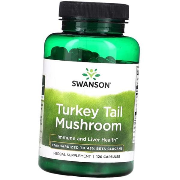 Turkey Tail Mushroom 500, Swanson 120 caps (71280116) 120caps
