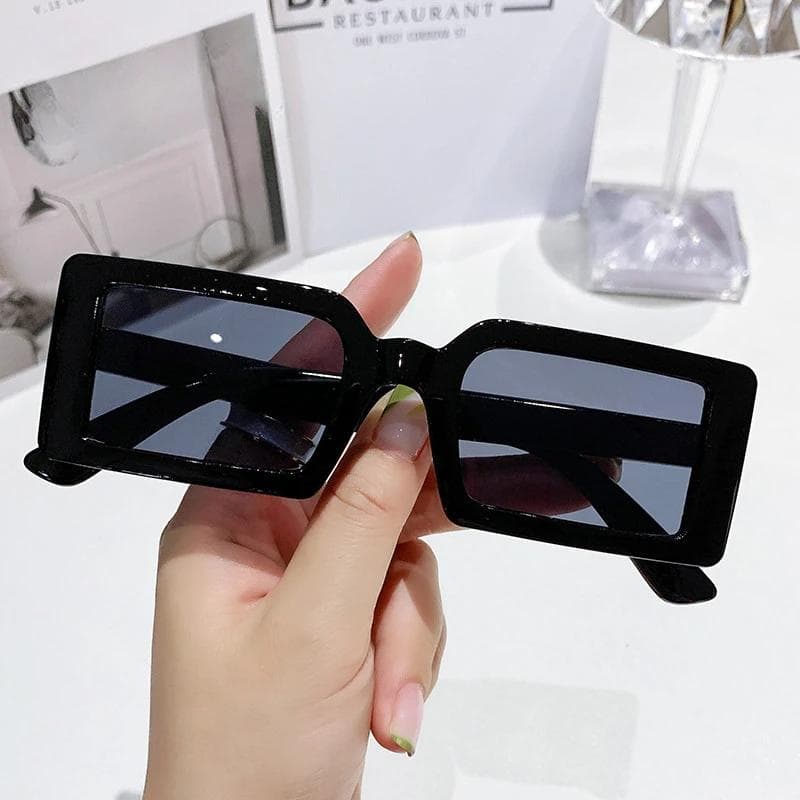 New Small Rectangle Sunglasses Women Jelly Color UV400 Y2k Fashion Summer Travel Eyewear Oculos De Sol