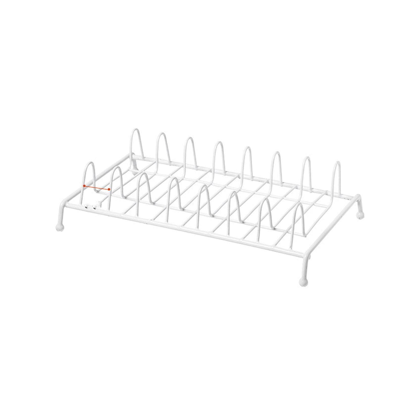 Dish Drying Rack Plate Holders Organizer Metal Dish Drainer Kitchen Plate Storage Dying Rack for
