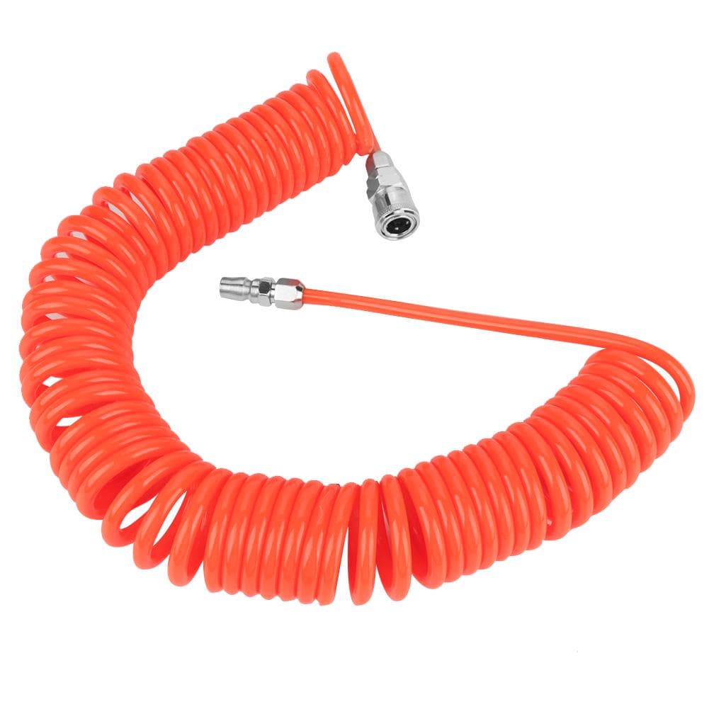 8mm*5mm Flexible PU Recoil Air Hose with Joints for Air Compressor Pump 9m Red