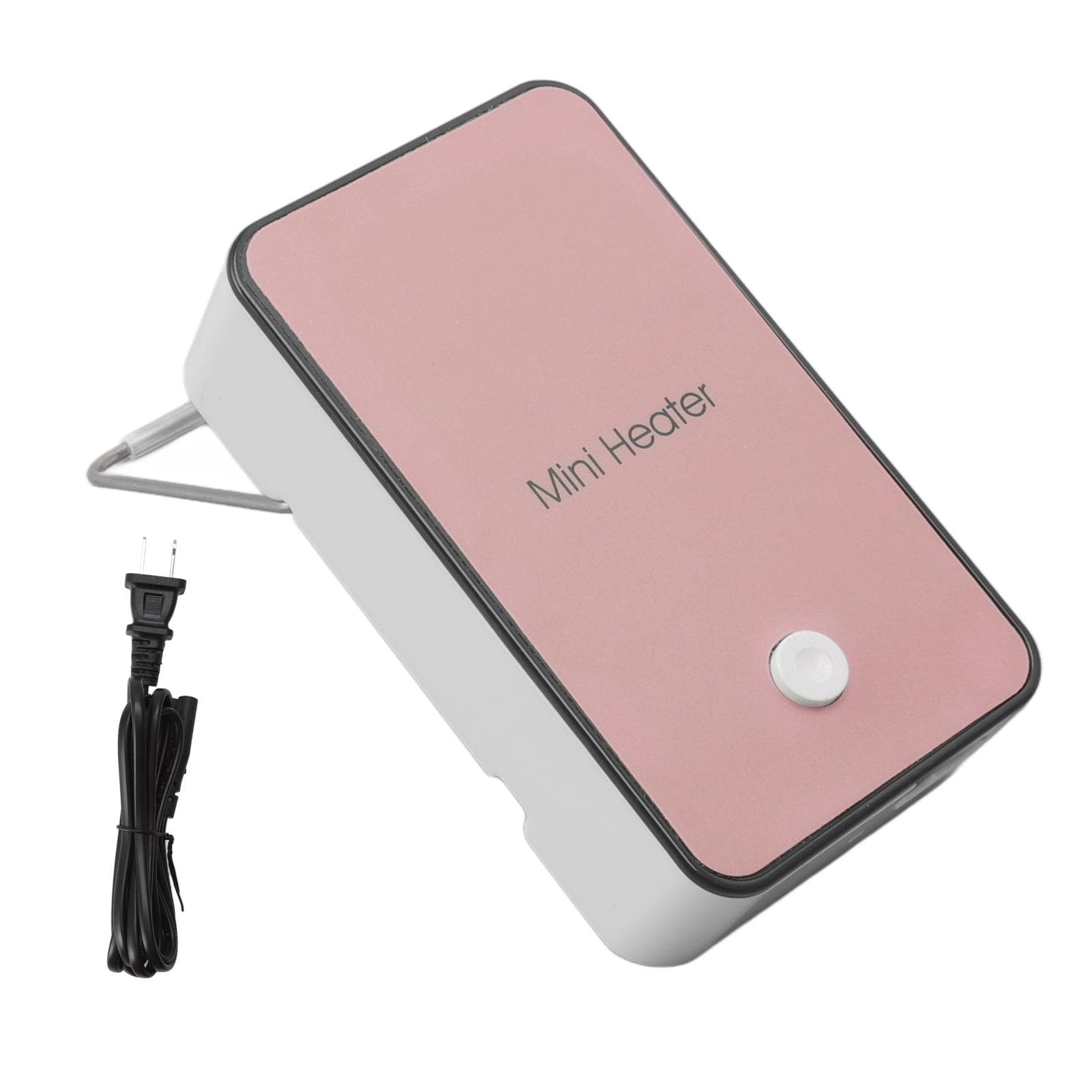 Mini Space Heater Pink Fast Heating Rotatable Holder Anti Slip Portable Desk Heater for Home Office