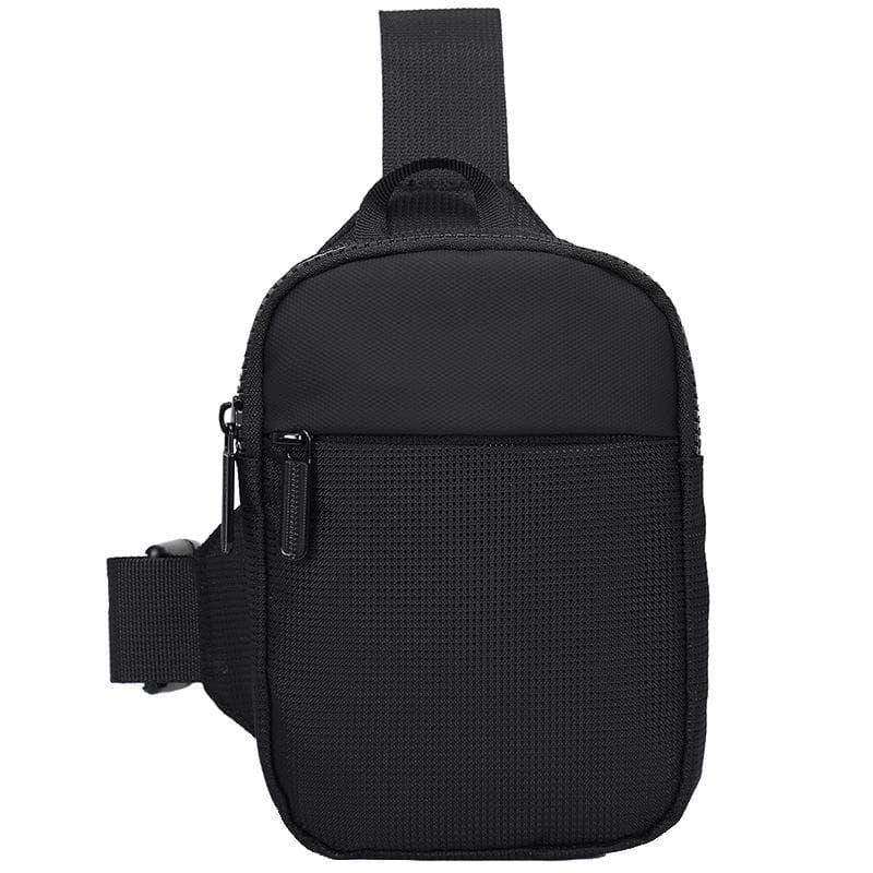 Chest Bag Fashion Small Shoulder Crossbody Bags for Man Mini Cloth Sling Sport Cross Phone Male Handbag black