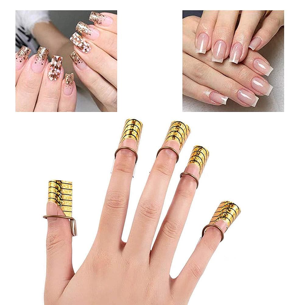 Reusable Nail Extension Guide Adjustable French Nail Mold Tips Nail Art Forms for Acrylic UV Gel