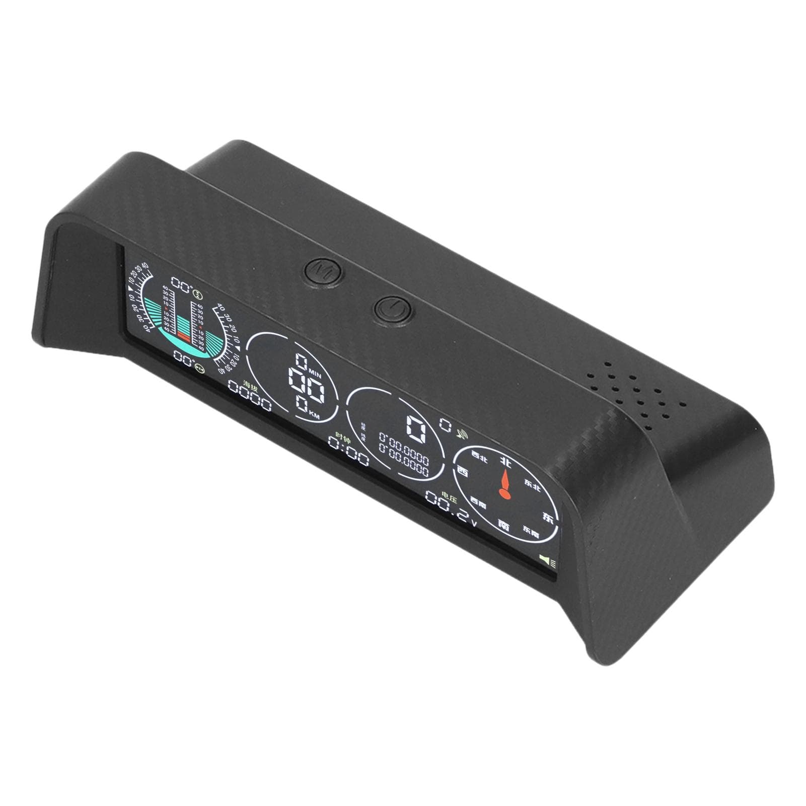 Car Smart HUD Display OBD Speed Water Temperature Overspeed Alarm Light Sensing Universal