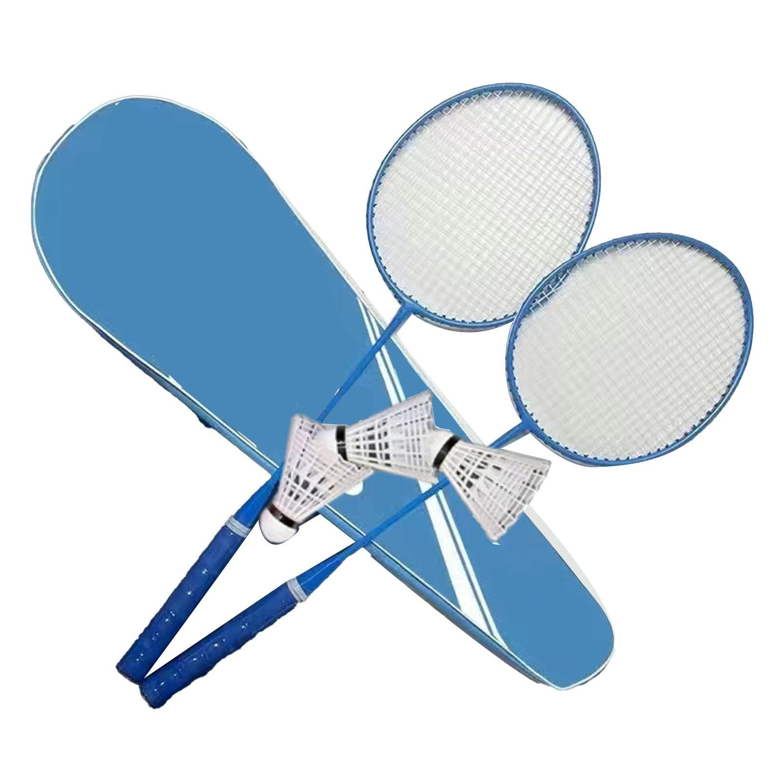 2PCS Badminton Rackets Set for Outdoor Backyard Games Lightweight Badminton Rackets with