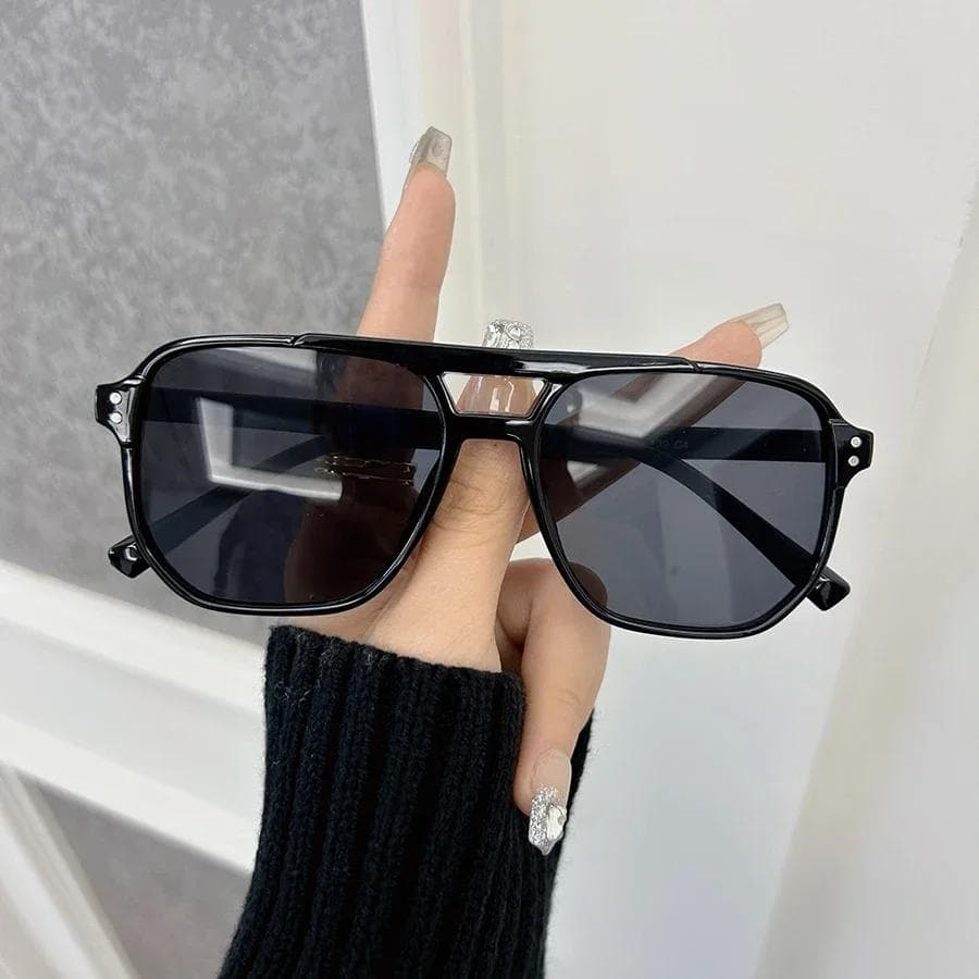 Brand Square Sunglasses Women Men Fashion Classic Sun Glasses UV Protection Mirror Lens Outdoor Travel Shades Other