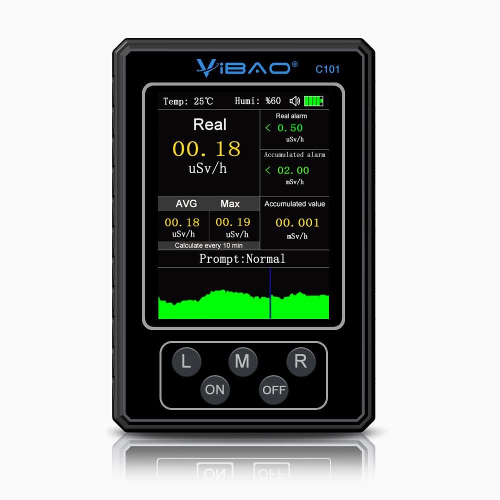 Handheld Portable Nuclear Radiation Detector Household Laboratory Multi-function Radioactive Geiger Counter Asian version multicolour