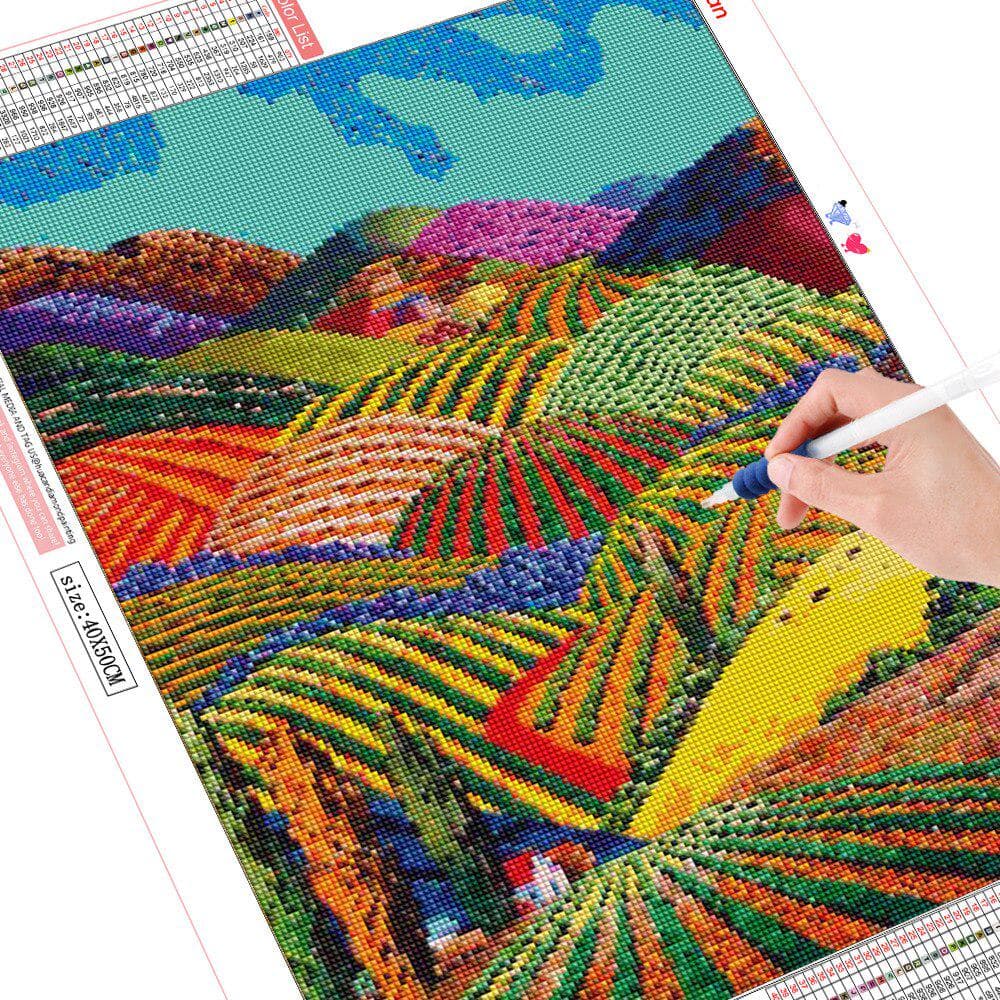 5d Diamond Embroidery Cross Stitch Landscape Diamond Painting Art Full round Diamond 20X30