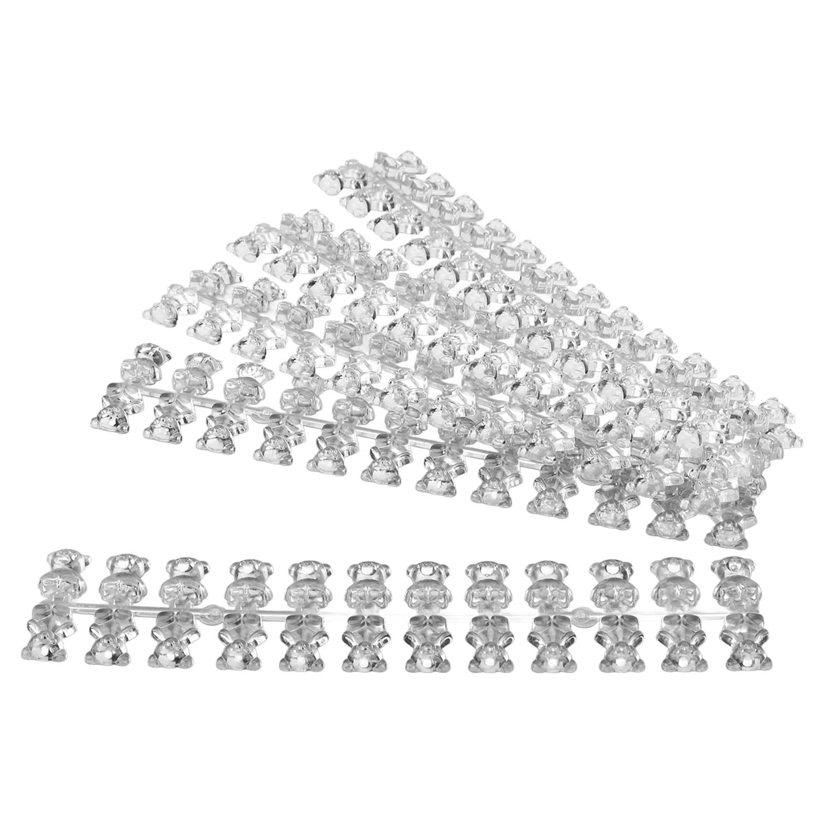 120Pcs Bear Shape Nail Color Display Card Nail Tips Color Chart Nail Art Practice for Manicurists