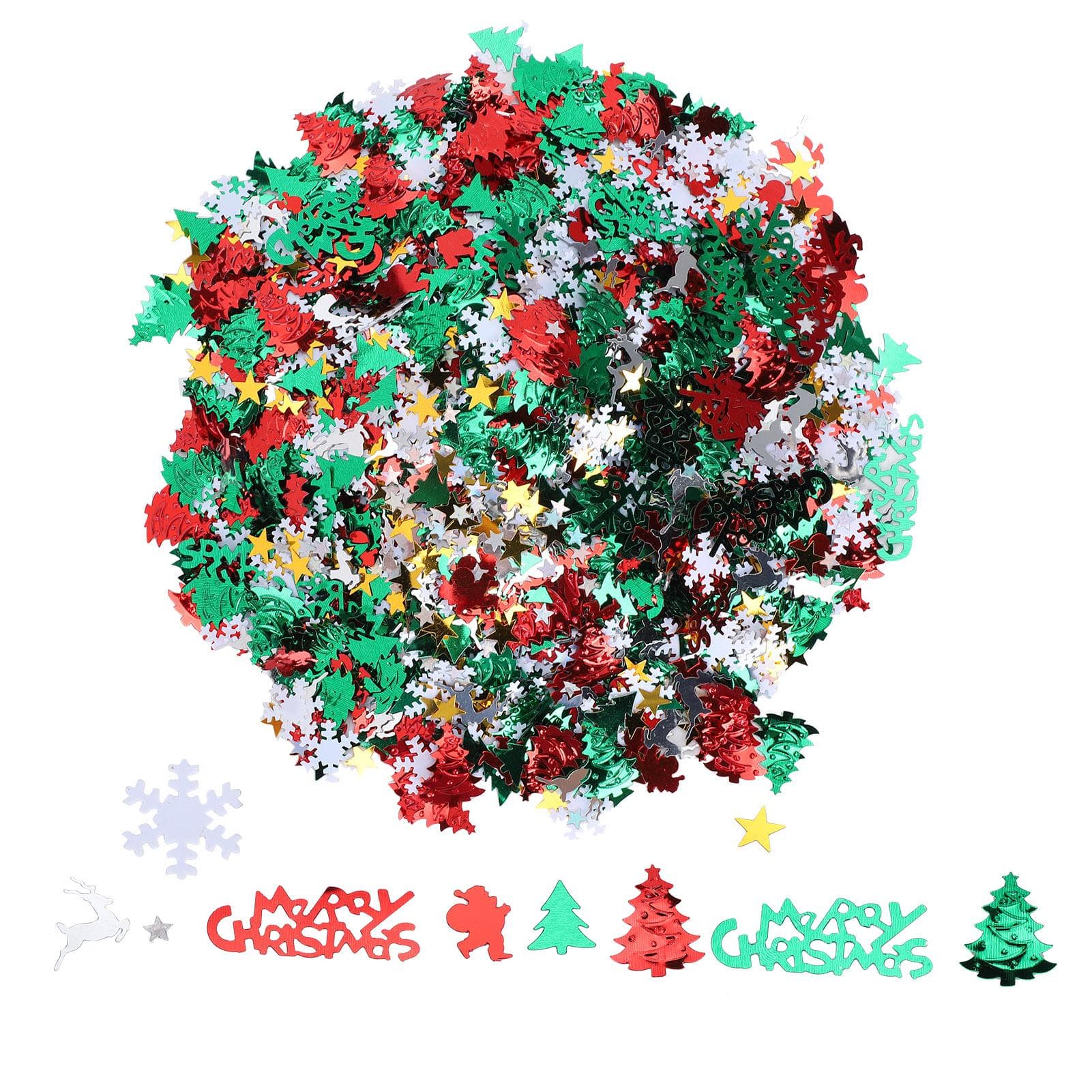 Christmas Confetti Glitter Sequins Bright for Party Festival Decoration Supplies 100g