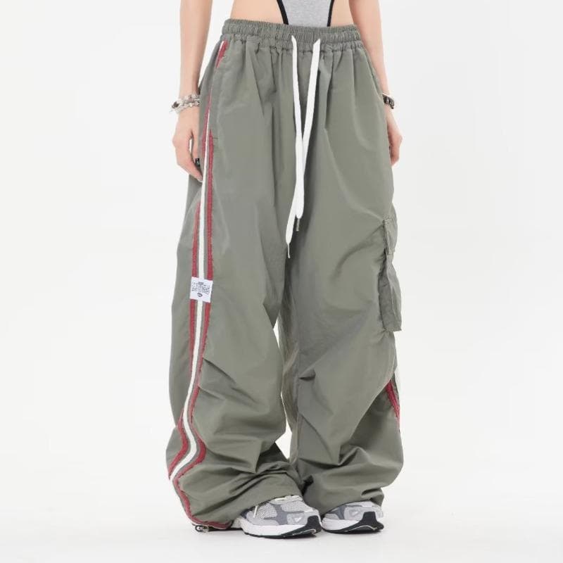 Wide-legged Work Pants for Women In Summer, Slim Casual and Loose Dancing Hip-hop Floor-moving Sports Pants XXXL green