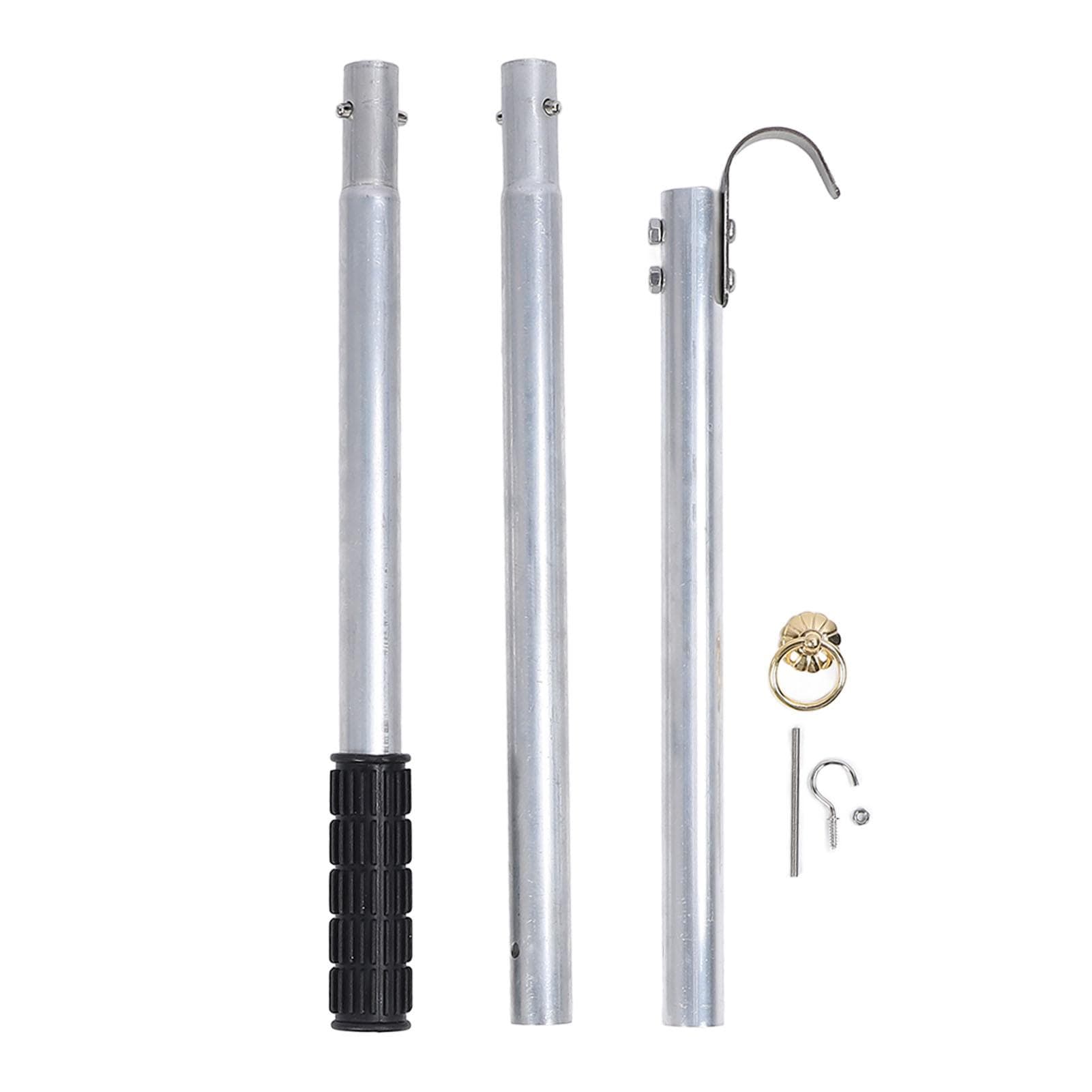 Ladder Pull System Kit Metal Splicing Attic Ladder Pull Down System Kit with Storage Hook