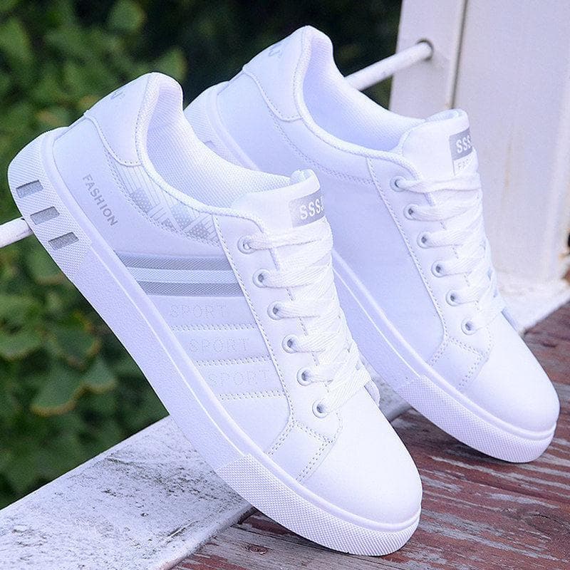 Men's Casual Sneakers Korean Style Fashion White Shoes Breathable Athletic Shoes for Men 48