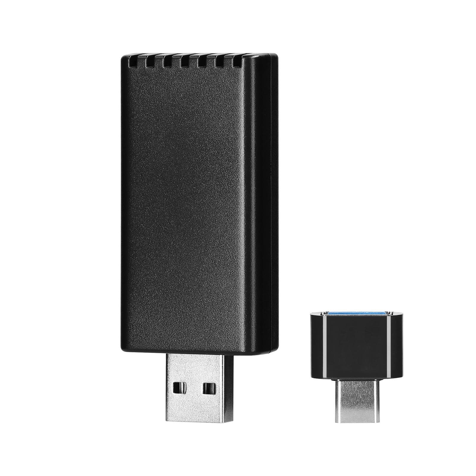 Wireless Carplay Adapter Dongle Car Wired to Wireless Carplay Box USB-A/USB-C Plug & Play black