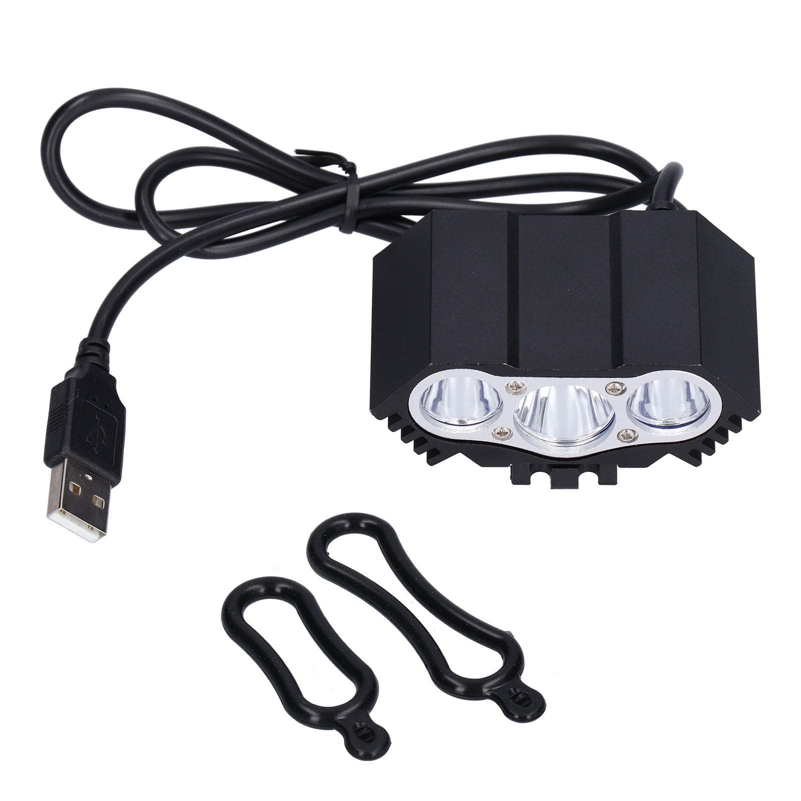 Bicycle Light 3LED High Brightness Mountain Bike Front Light USB Powered Bike Headlight for Night