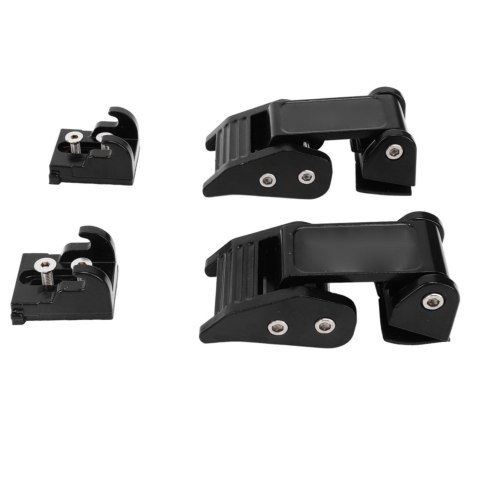 Hood Latches Lock Catch with US Flag Style Aluminium Alloy Latch Locking Hood Catch Kit for JK JL