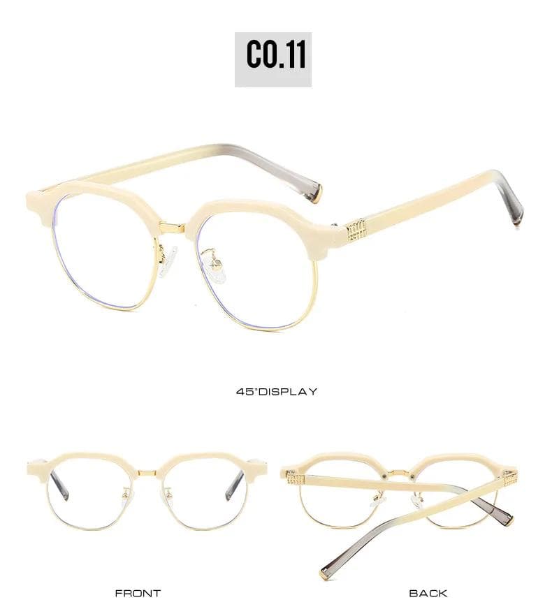 New Half Frame Sunglasses Luxury Designer Sun Glasses High Quality Retro Eyewear Metal Gafas De Sol for Men Women