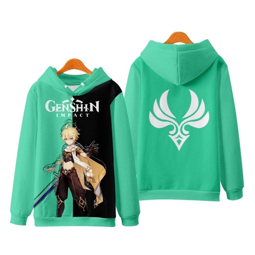Hot Genshin Impact Hoodies Anime Game 3D Print Streetwear Men Women Oversized Sweatshirts Hoodie Harajuku Kids Pullover Clothing M