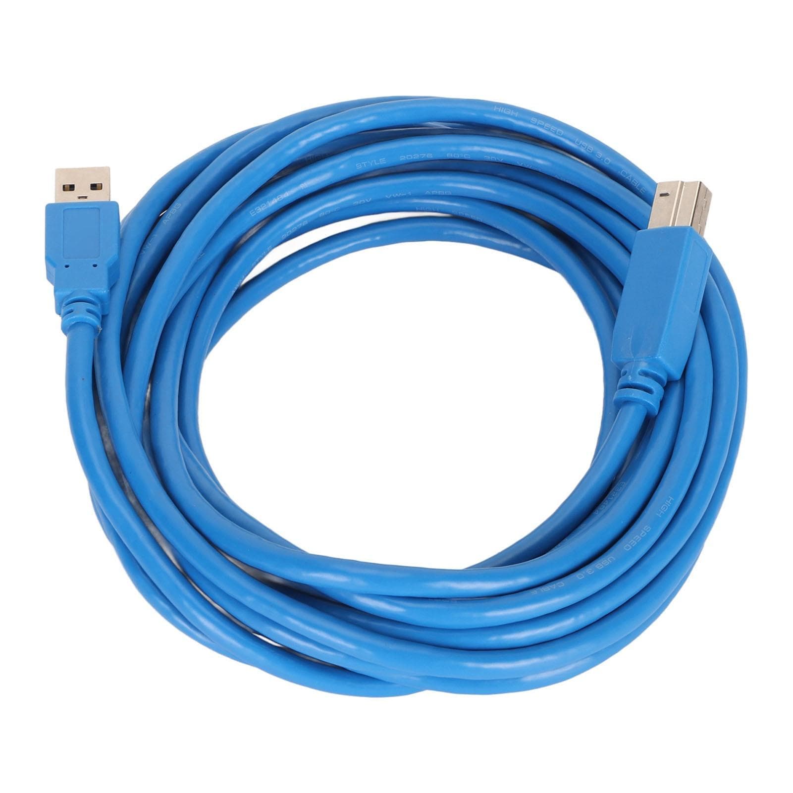 USB 3.0 Cable A to B Male to Male High Speed Square Opening Printer Accessories 5meter