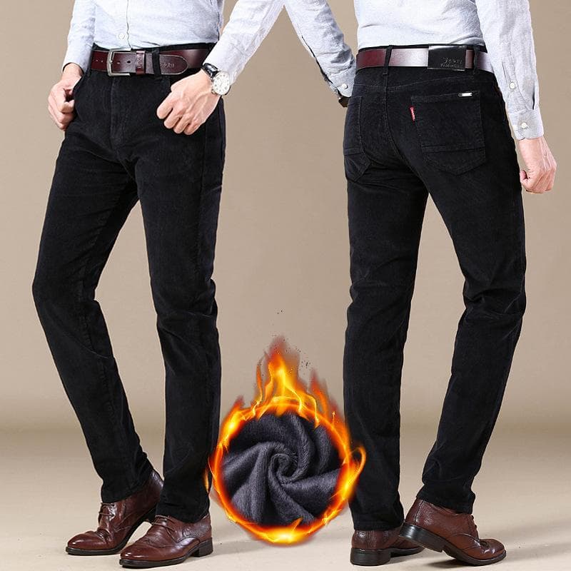 Men's Fashion Thick Corduroy Casual Trousers Winter Autumn Stretch Trousers Men's Brand Casual Trousers Tide 29
