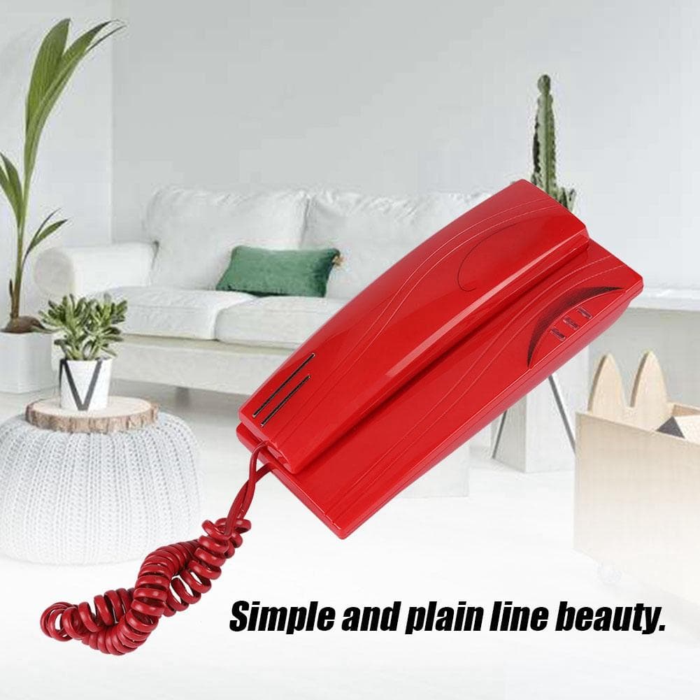 Mini Wall mounted Landline Wired Home Office Fixed Telephone No Battery