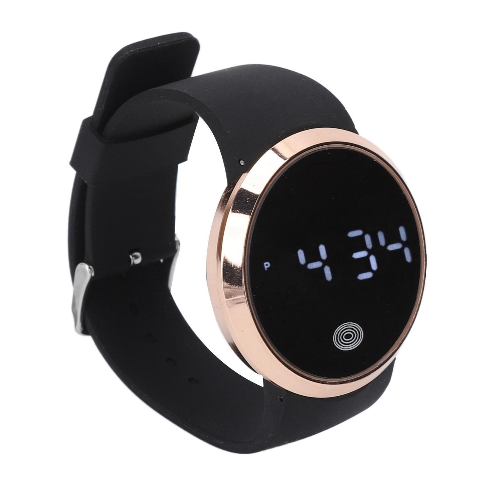 LED Watch Touch Screen Adjustable Waterproof Stylish Couple Watch for Leisure Sports Business multicolour