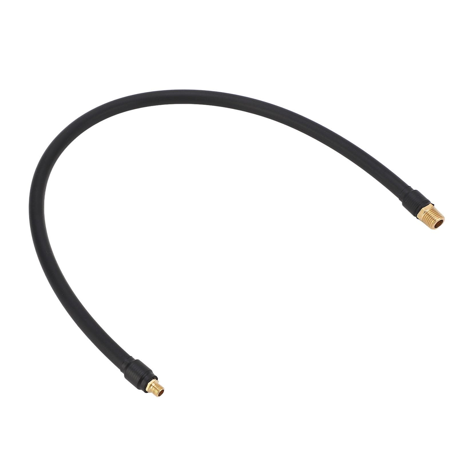 14in NPT Air Compressor Hose Rubber Double Head Air Pump Tire Inflation Inflator Connection Hose 1.97ft Tube