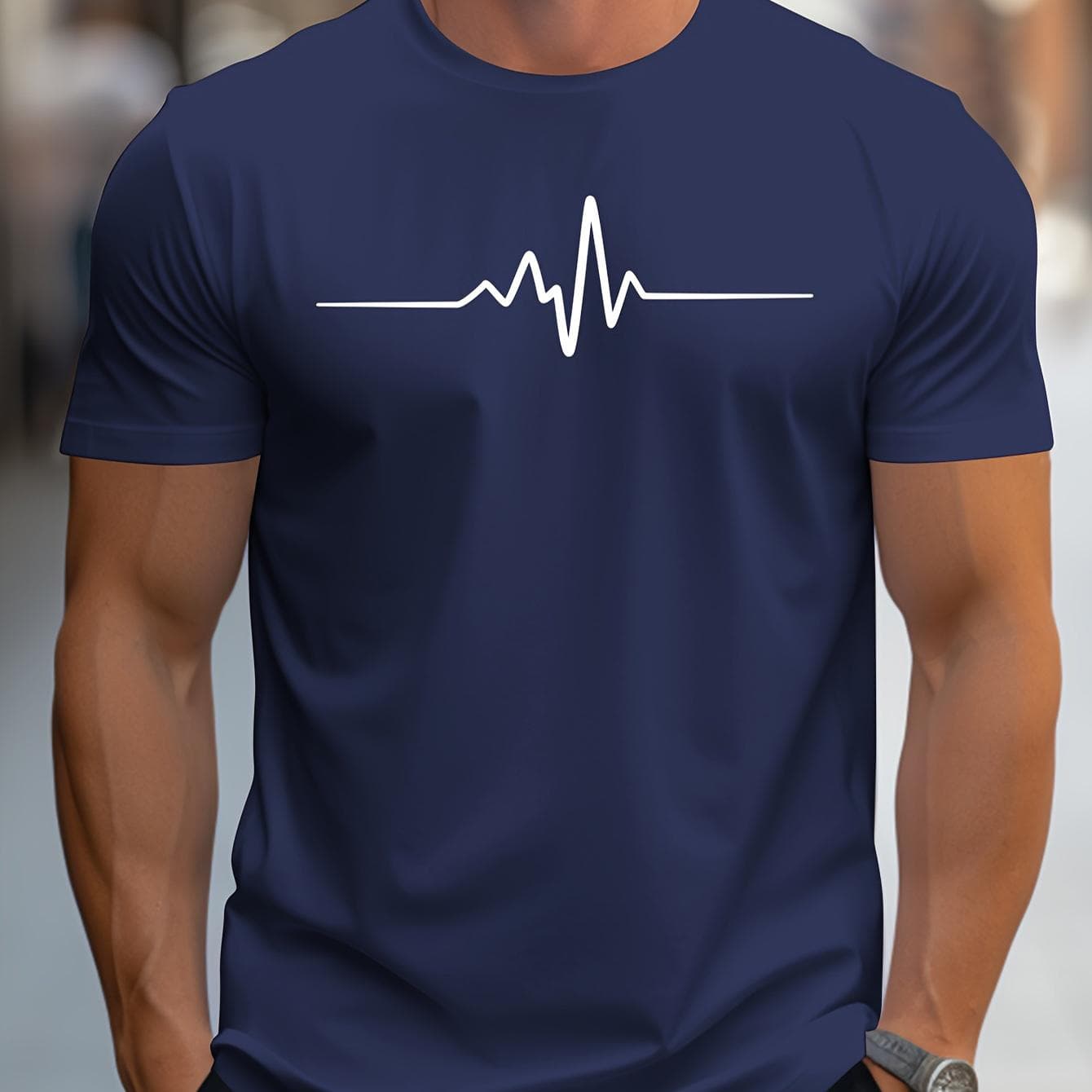Men's 100% cotton summer loose size Creative Graphic printed slim fit casual sports round neck short sleeved T-shirt top XXL