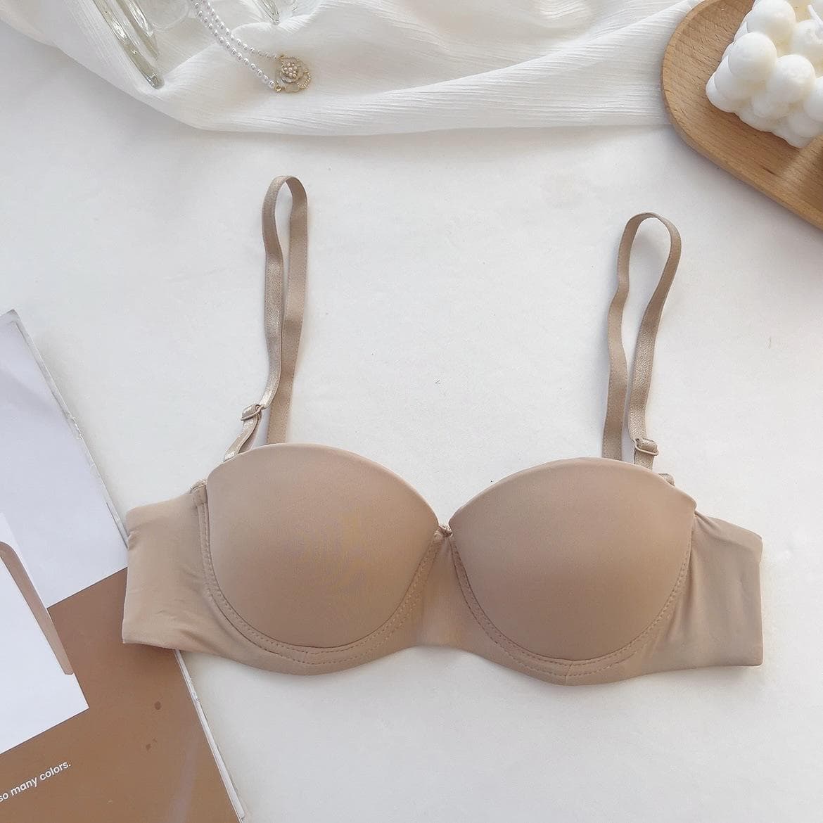 Seamless Bras For Women Soft Underwear Push Up Bra Bralette Comfort Invisible Brassiere Sexy Lingerie 34/75AB nude