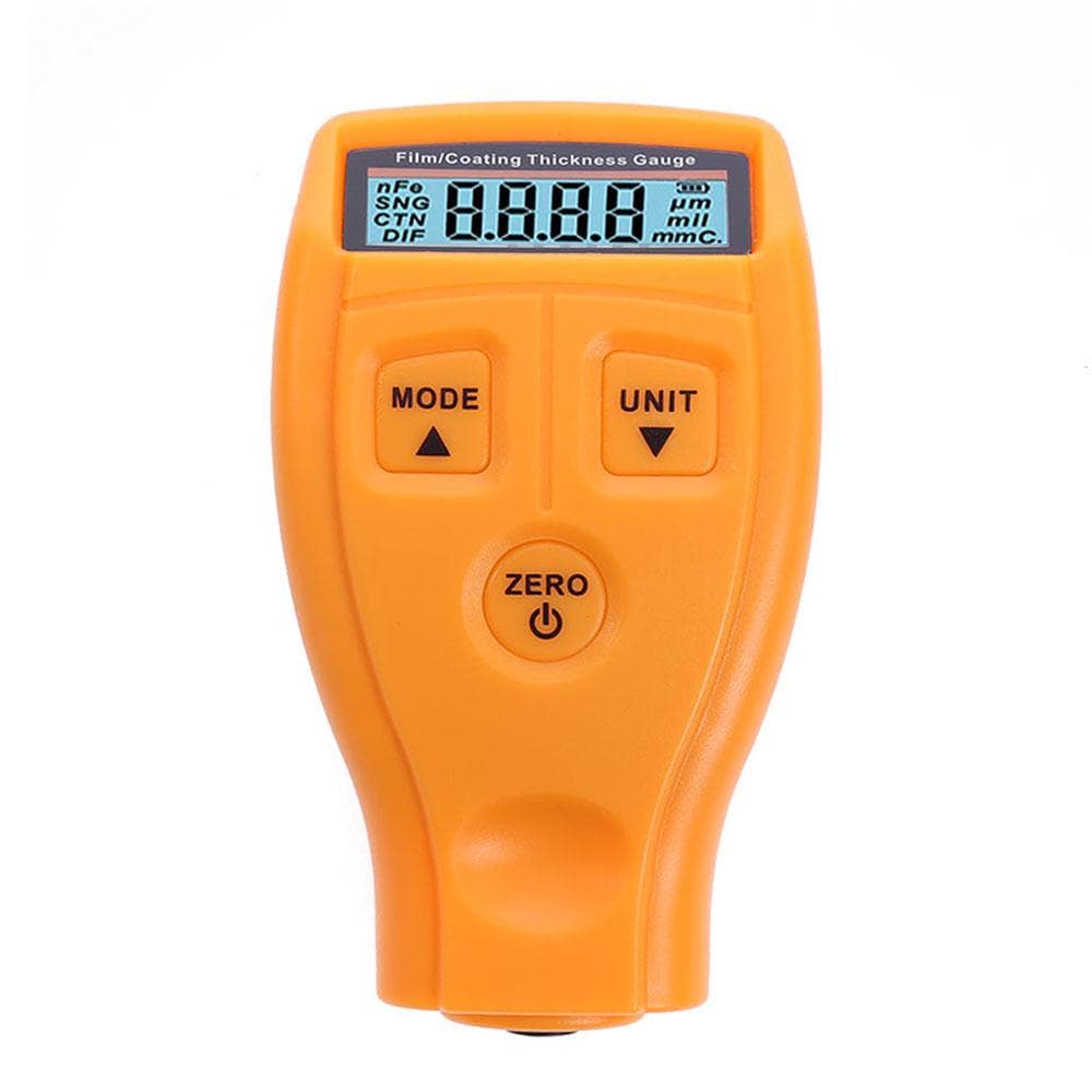 Paint Thickness Gauge Meter Coating Thickness Gauge Paint Depth Gauge Meter with Backlight LCD orange