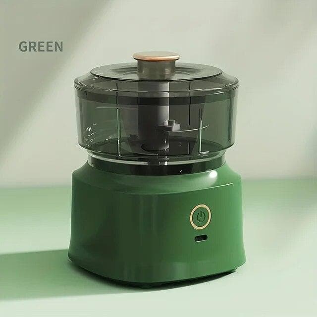 Electric Garlic Masher Mincer Food Chopper Wireless Electric Meat Grinder Cooking Machine Mini Garlic Mixer Kitchen Accessories brown