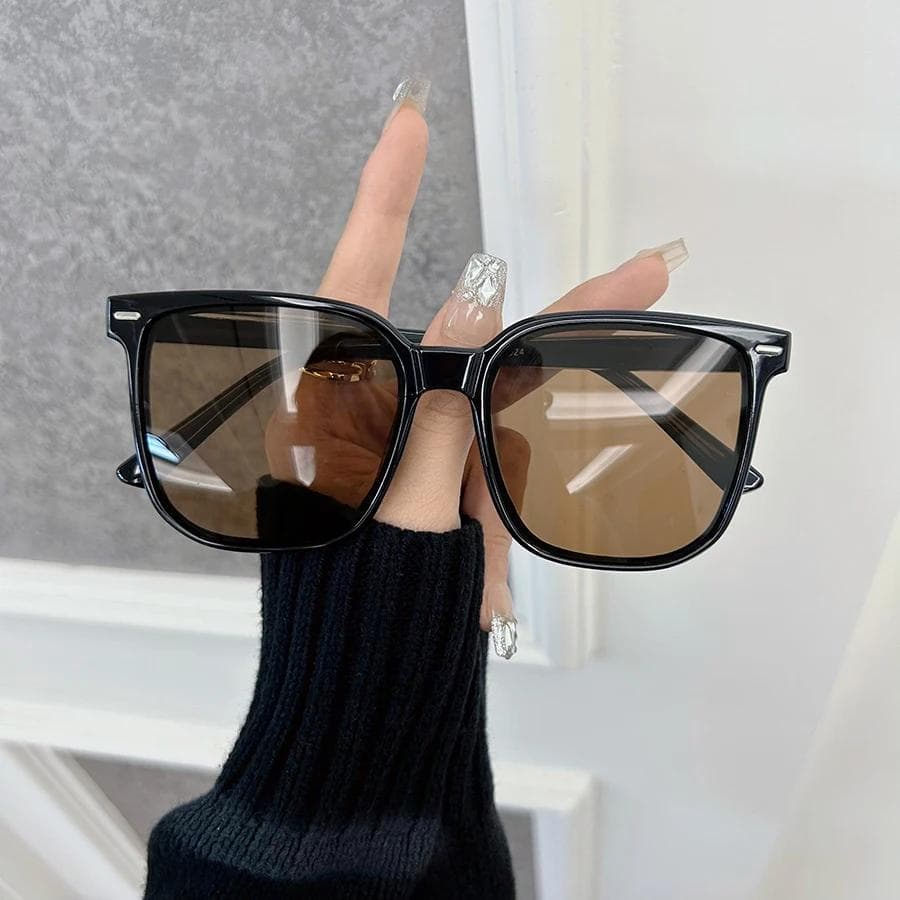 Designer Square Sunglasses Women Men Big Frame Colorful Mirror Sun Glasses Fashion Beautiful Other