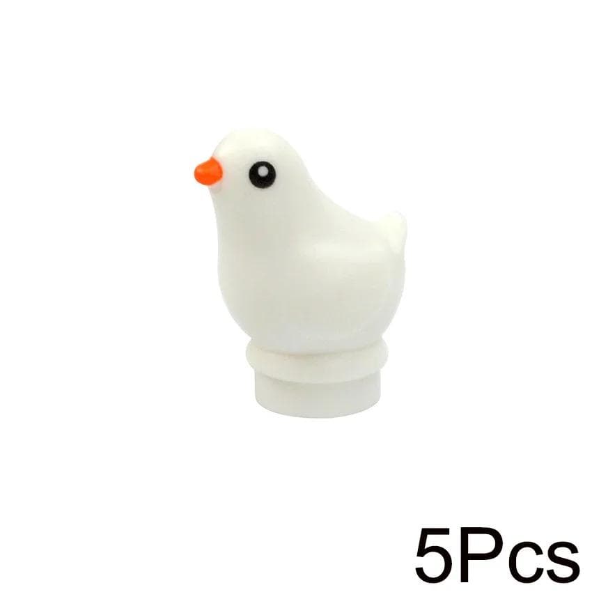 Small Particles Bricks Set City Animal Building Blocks Duck Swan Pig Cat Figures Bird Dog Zoo Farm Accessories Kid Toys Gifts