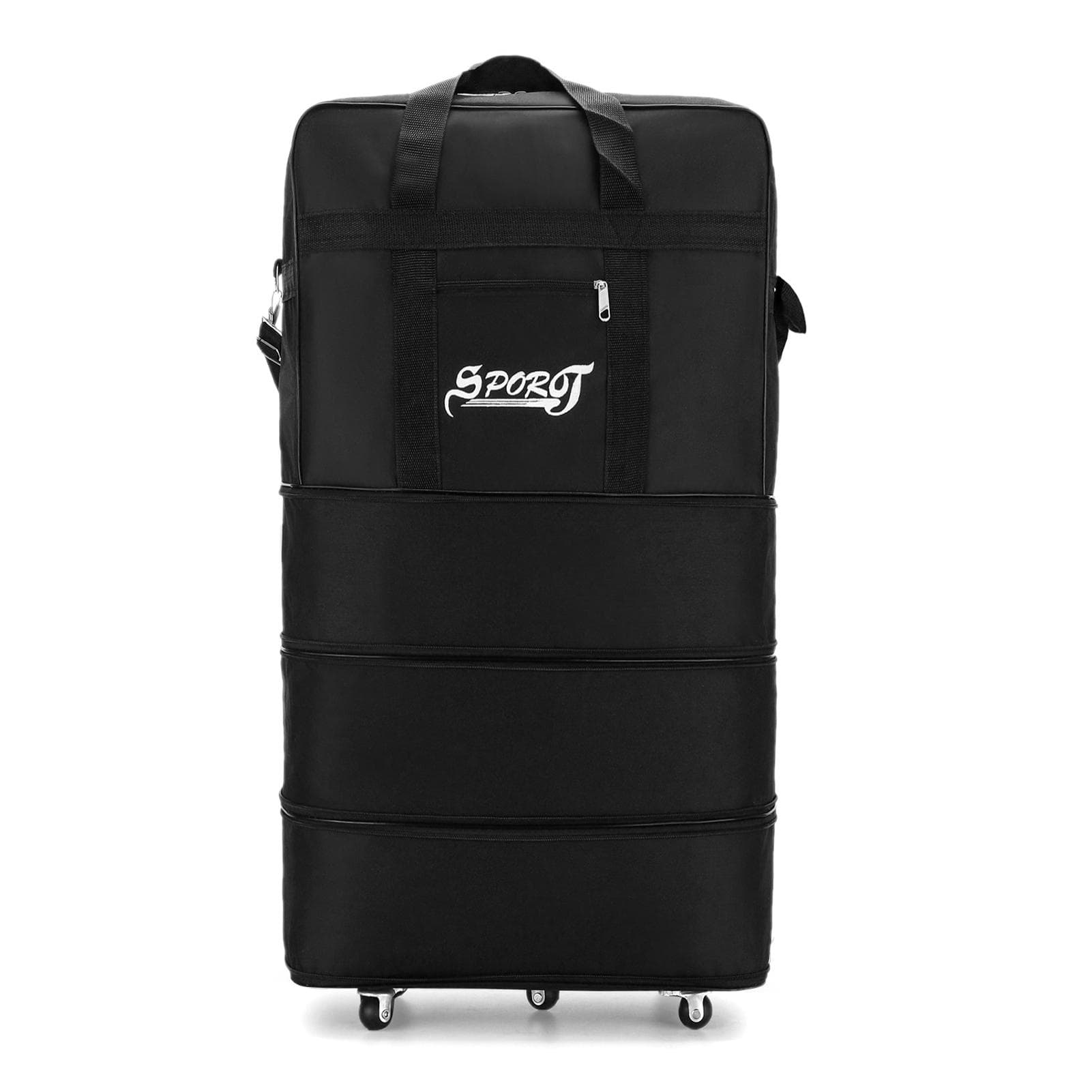 Expandable Foldable Suitcase Collapsible Rolling Travel Luggage Bag for Men Women L