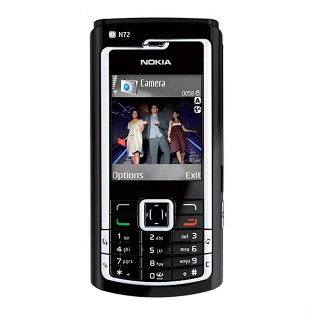 Refurbished Nokia Original Nokia N72 2G Mobile Phone With 1 SIM 1 battery 1 charger black