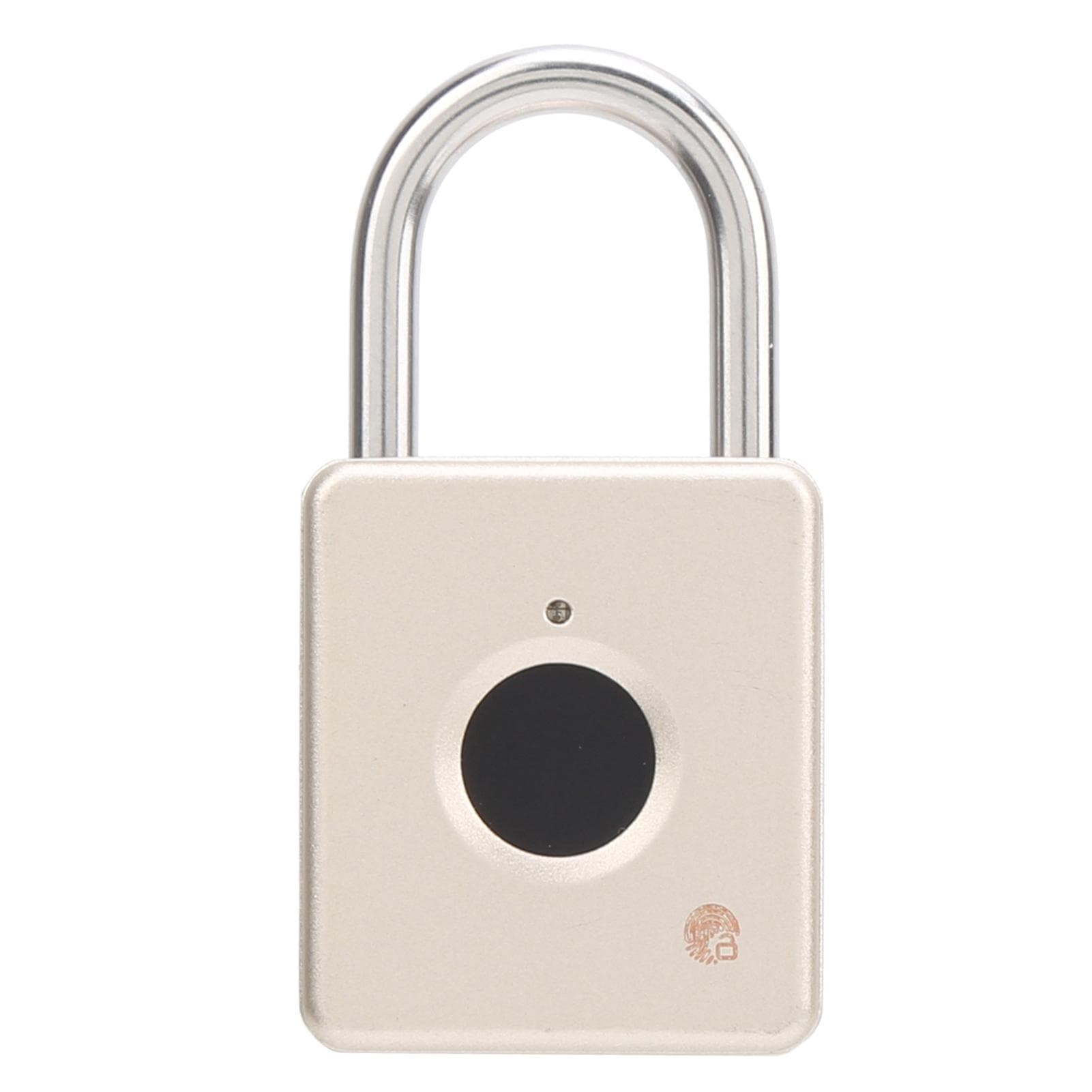 Fingerprint Padlock AntiTheft Intelligent Keyless for Cabinet Student Dormitory Warehouse(Blue ) gold