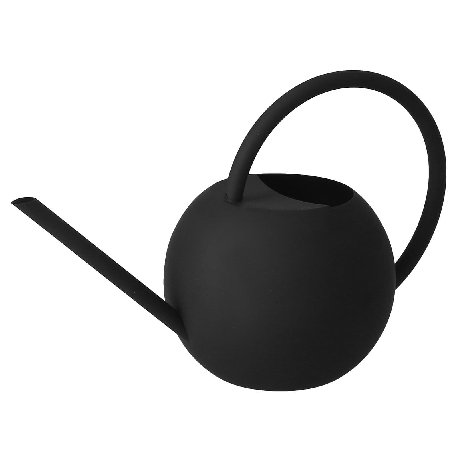 400ml Watering Can Black Stainless Steel Flower Plant Watering Kettle Pot for Garden Patio Balcony