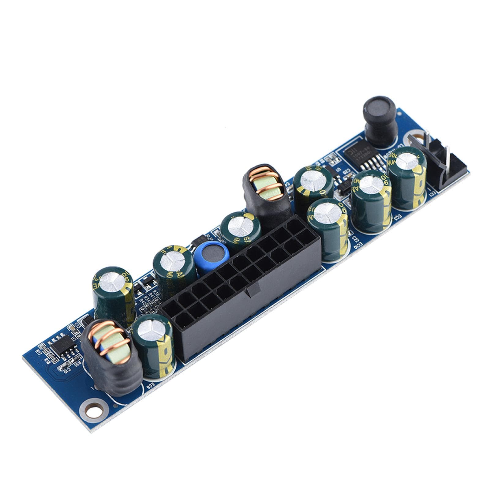 DC 12V 120W PSU Computer PC Power Supply Module with 24Pin ATX DC Input Cable Durable white