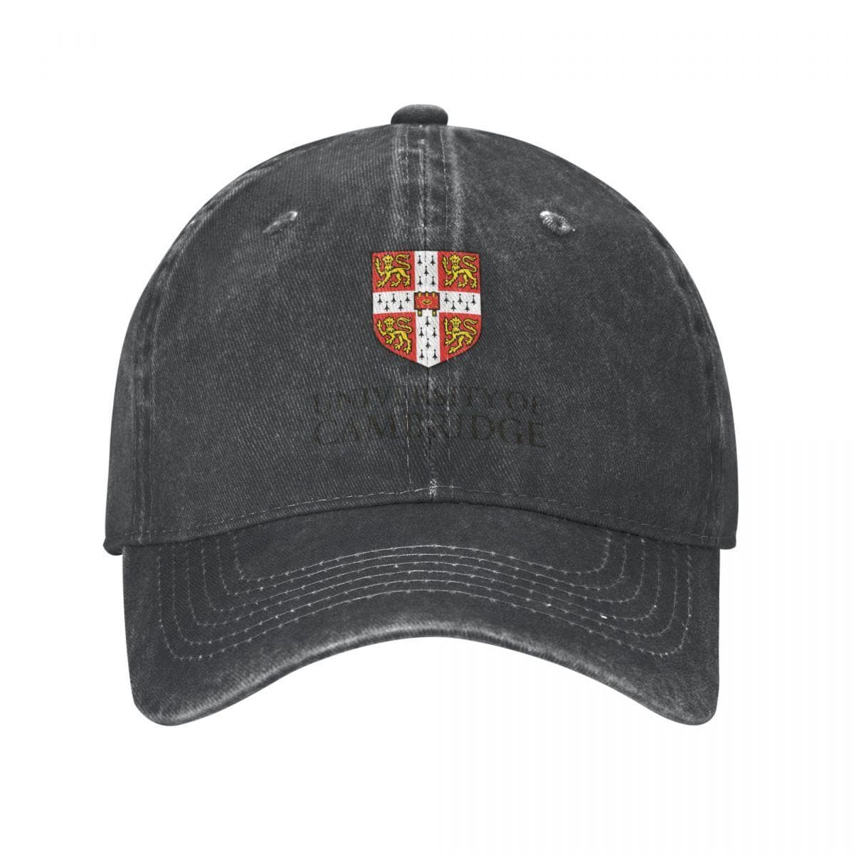 Vintage Cambridge-University Baseball Cap Unisex Distressed Cotton Snapback Cap Outdoor Running Golf Hats Cap One Size