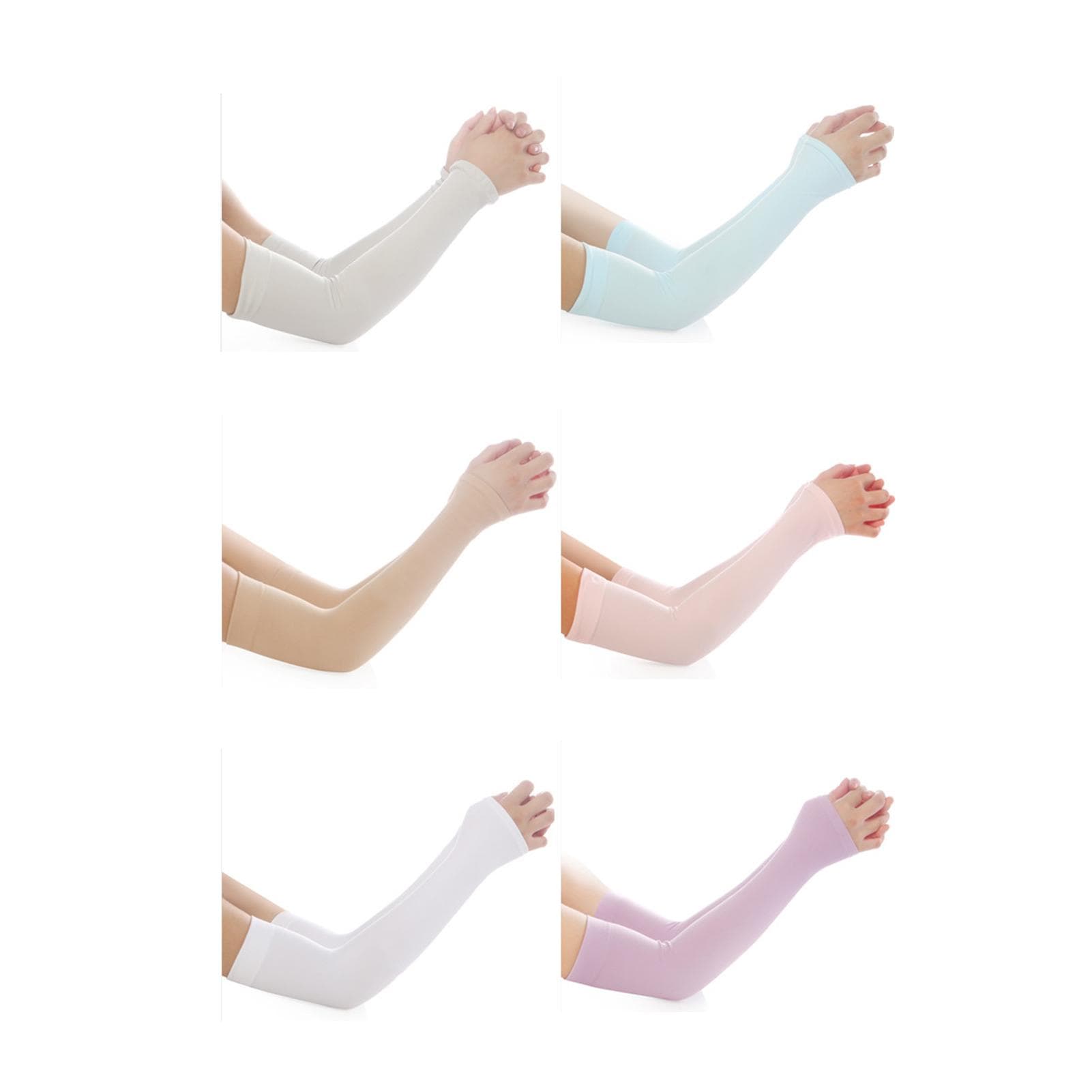 Ice Silk Sunscreen Sleeves Summer Ice Sleeves Cooling Arm Sleeves for Men Women Outdoors Activity
