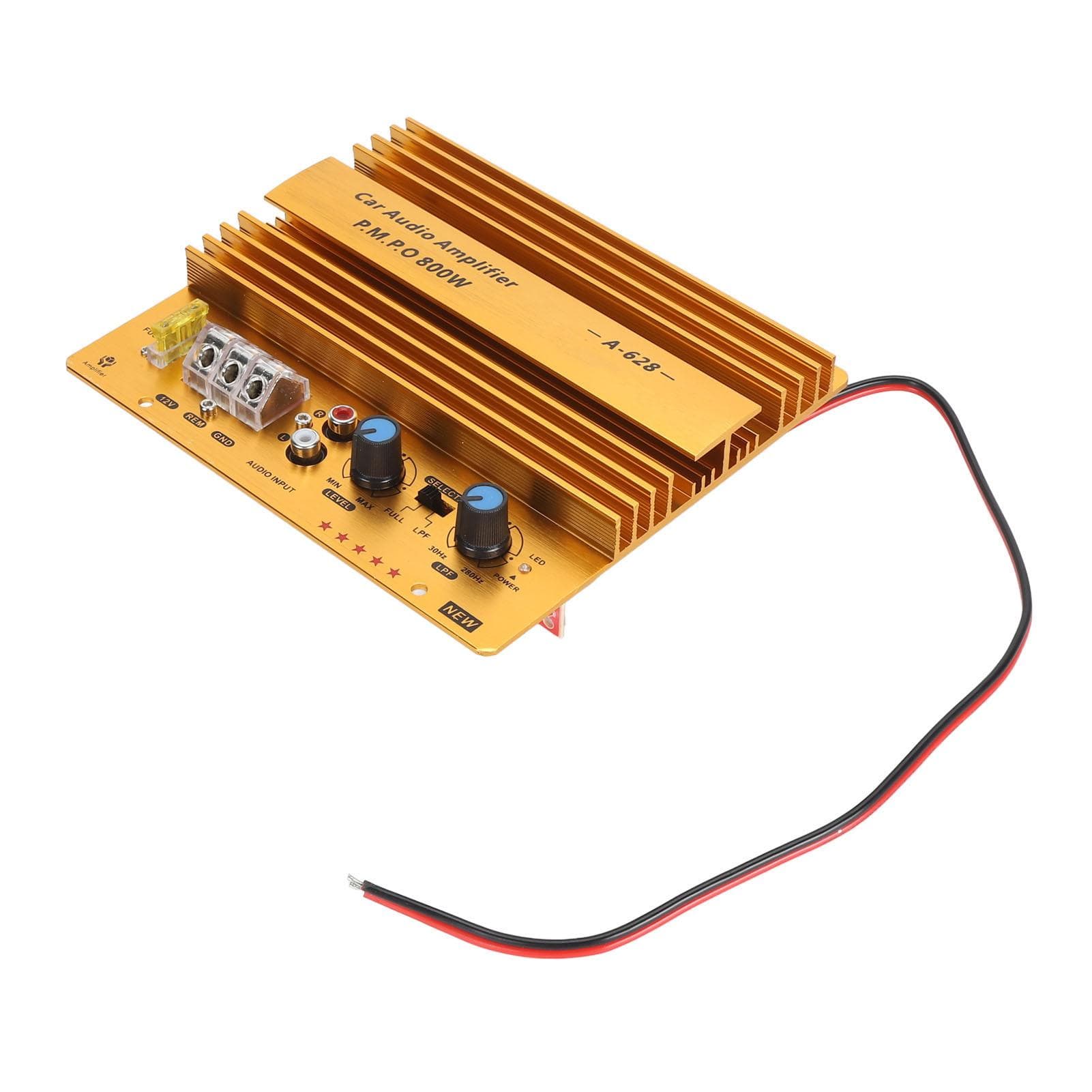 Car Amplifier Board 800W High Power Aluminum Alloy Powerful Bass Subwoofer Board for Car Speaker