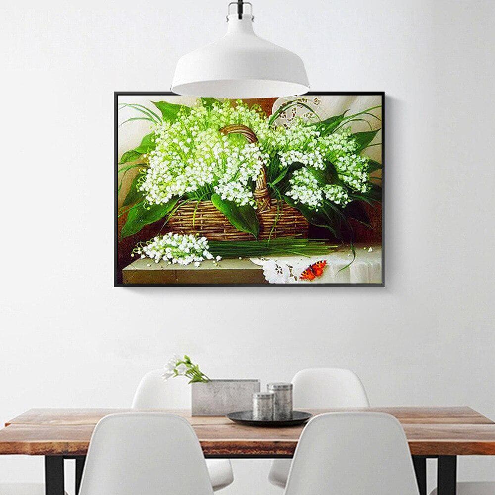 Diamond Embroidery Complete Diamond Painting Accessories Flower Diamond Art Picture of Rhinestones 20X30CM