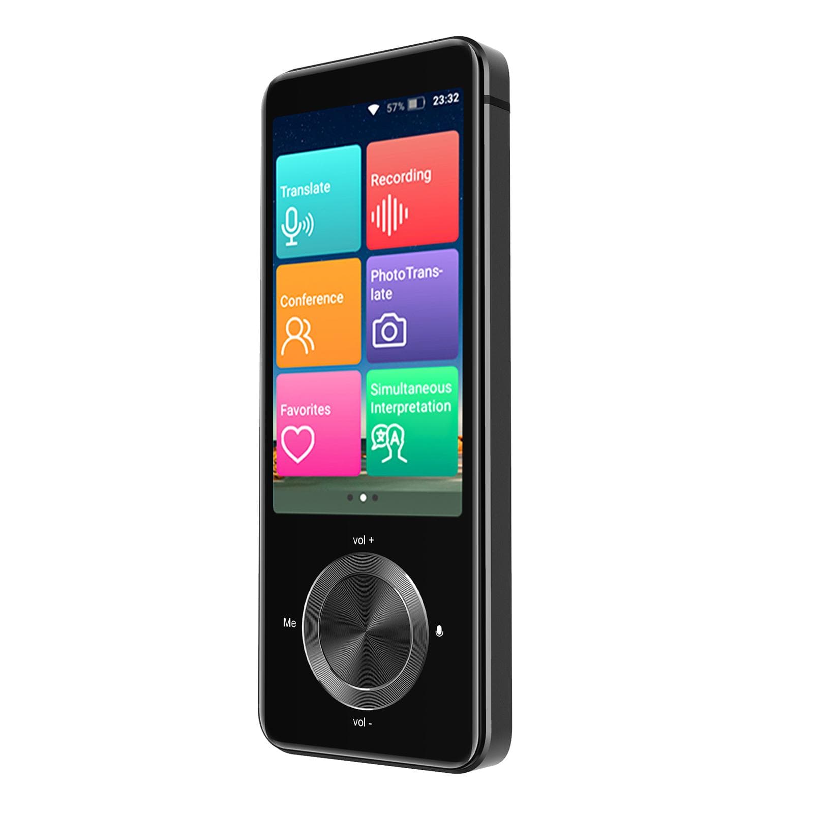 BISOFICE Language Translator Device Portable Voice Interpreter in 137 Languages Real-time 2-WAY grey