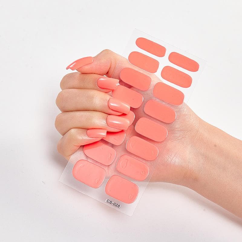 2025 New No Glue Gel Nail Stickers Waterproof Matte Press On Nails for Women