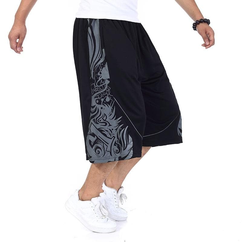 Men's Summer Basketball Shorts Loose Large Size Sports Shorts Casual Breathable Beach Pants L