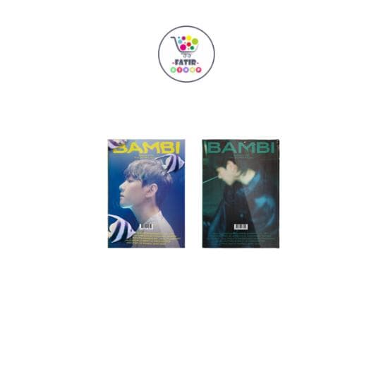 EXO BAEKHYUN 3rd Mini Album BAMBI PHOTOBOOK (Bambi Ver., Night Rain Ver.) Ver Random gray