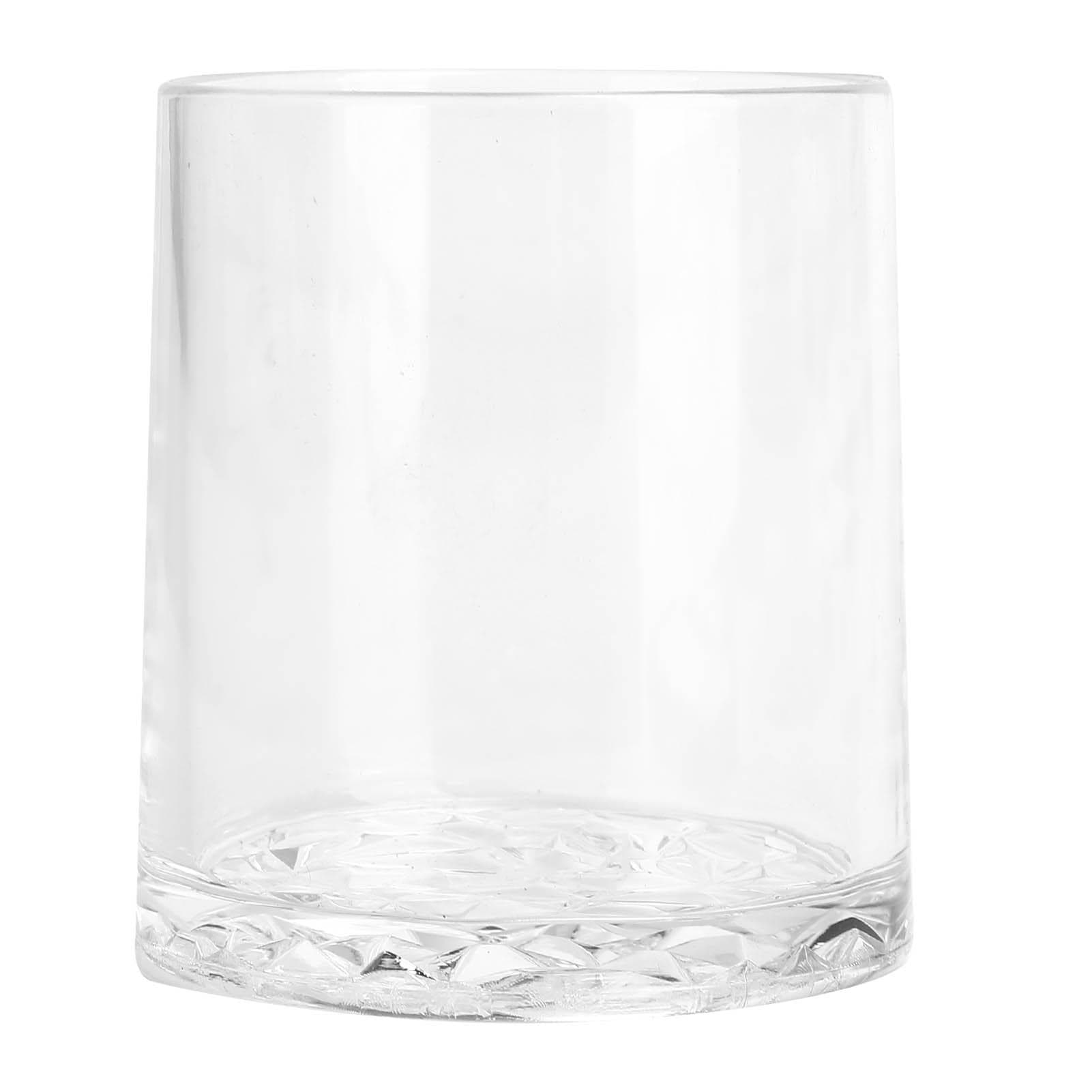 Round Wine Cup with Diamond Shape Bottom Reusable Tea Juice Milk Mug for Home Bar Club