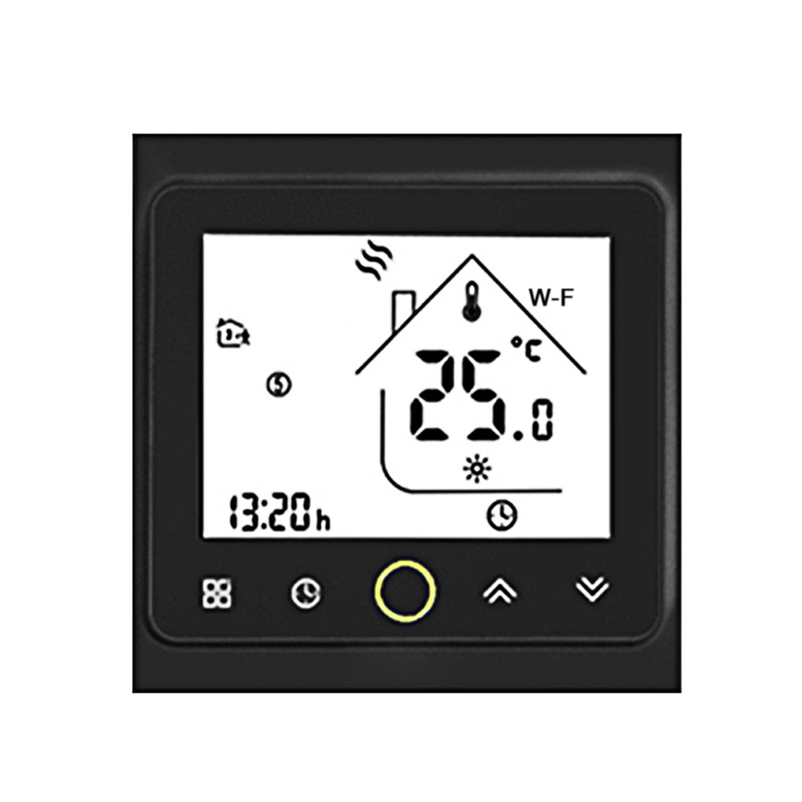 Wi-Fi Smart Thermostat Temperature Controller APP Control 5A Compatible with Alexa / Google Home WiFi-T black
